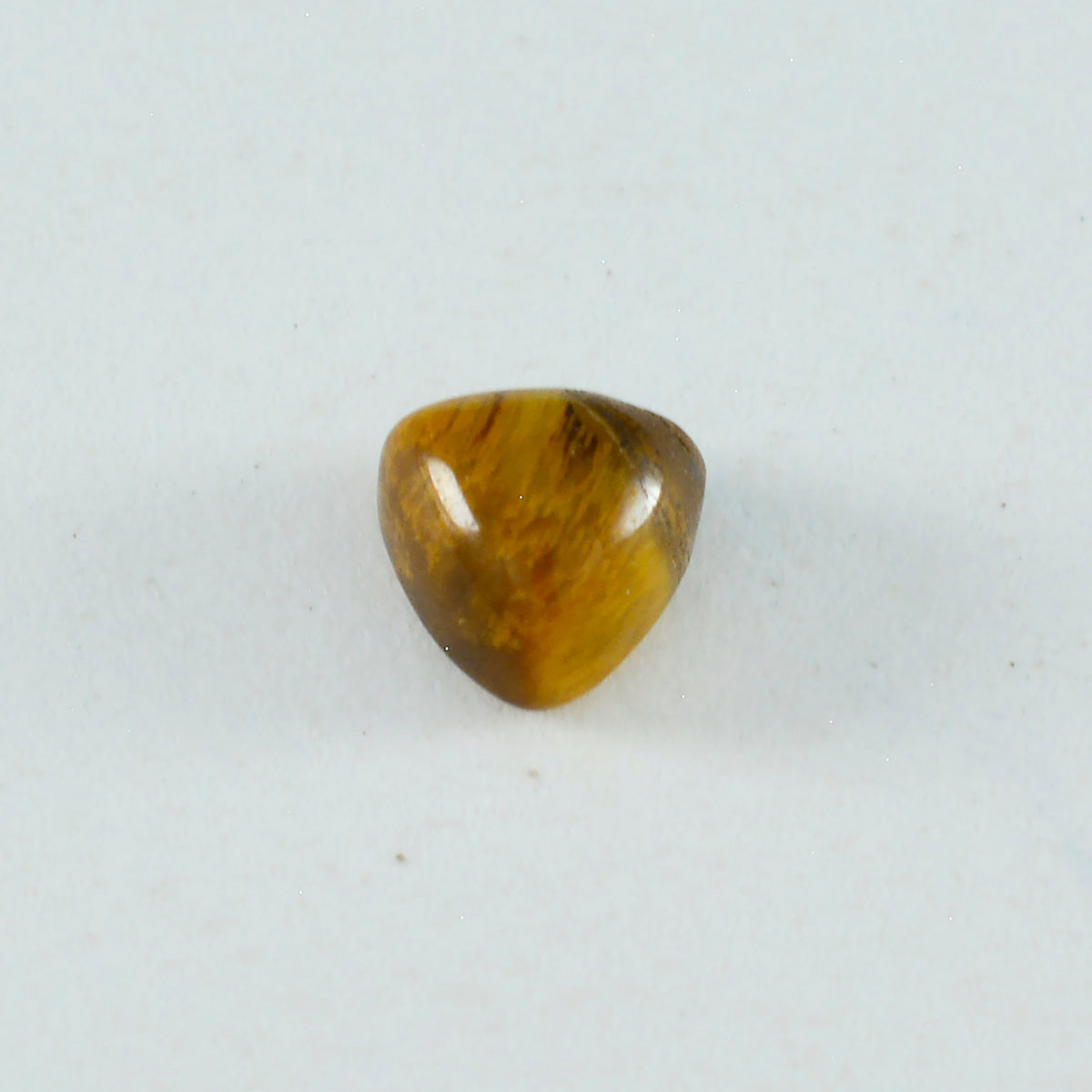 Tiger Eye 1PC Tiny 6x6 MM Triangle Cabochon Brown Splendid semi Precious Semi Precious Gemstone