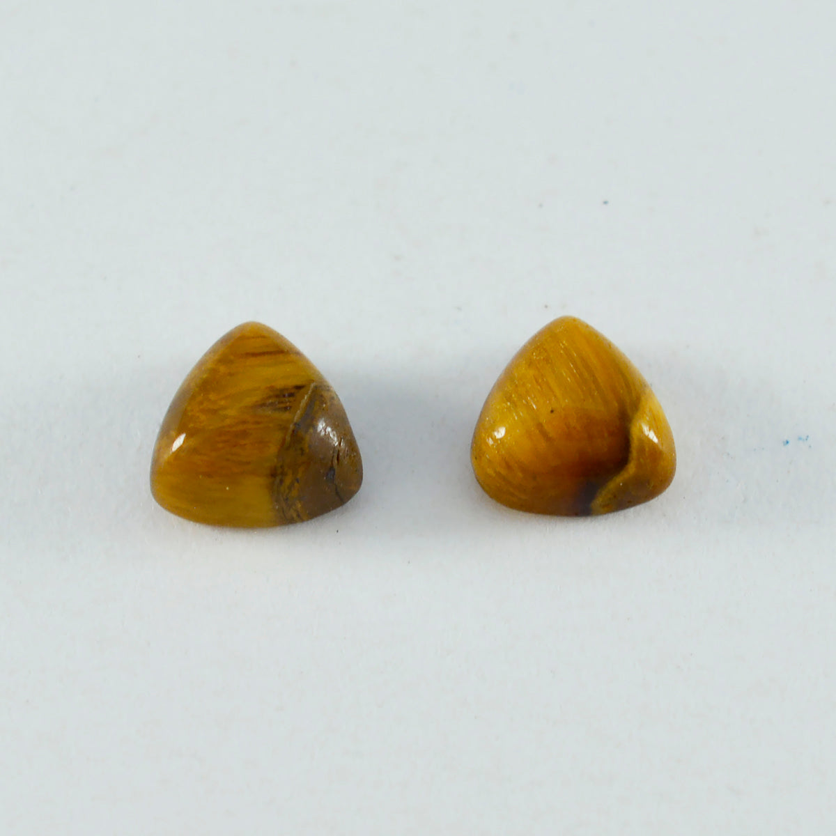 Tiger Eye 1PC Medium 9x9 MM Triangle Cabochon Brown Shine semi Precious Loose Gems Hoofdafbeelding