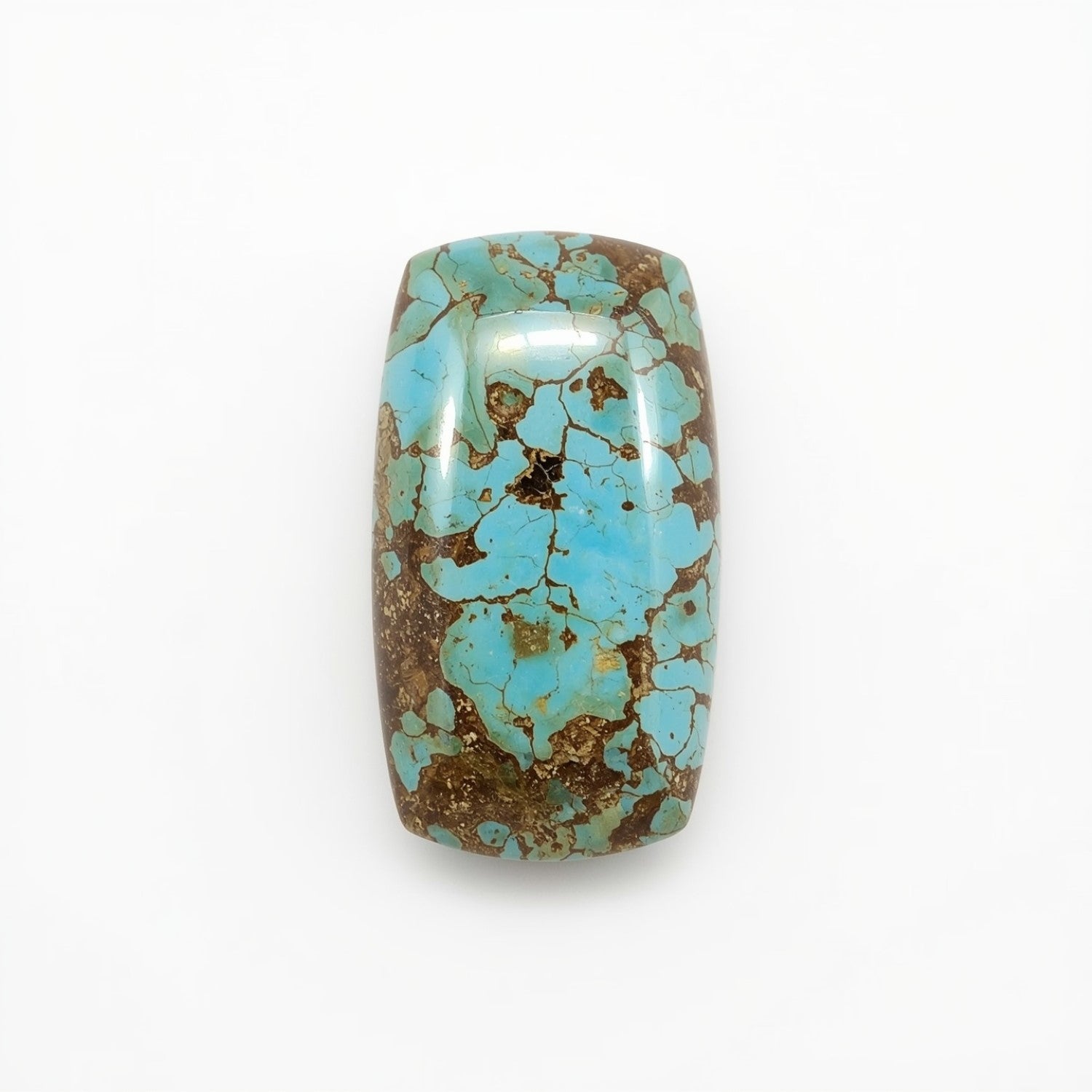 Turquoise 10PC Tiny 4x8 MM Baguette Cabochon Blue Fiery semi Precious Loose Gemstone Main image
