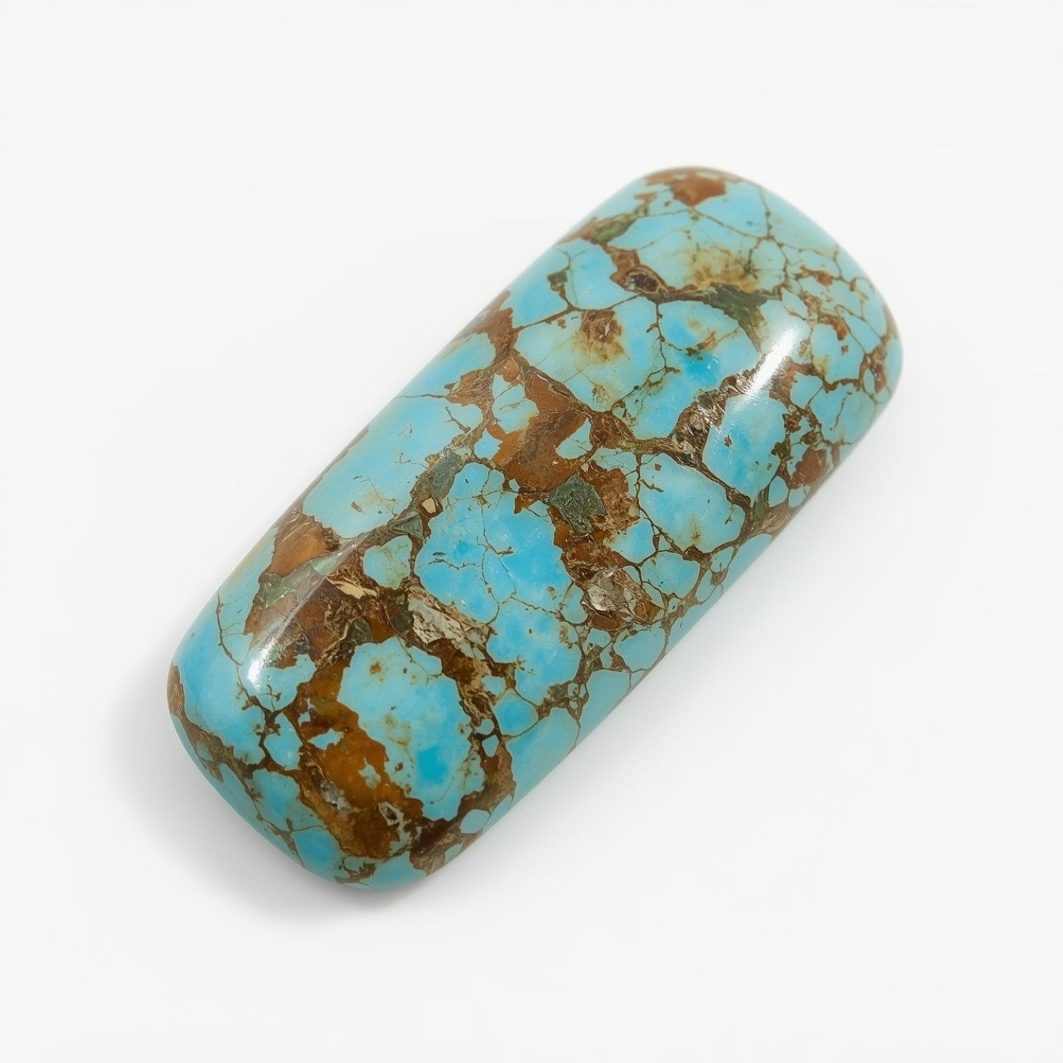 Turquoise 1PC Small 6x12 MM Baguette Cabochon Blue Sparkling semi Precious Semi Precious Gemstone Secundaire afbeelding
