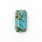 Turquoise 1PC Medium 7x14 MM Baguette Cabochon Blue Polished semi Precious Precious Gemstone