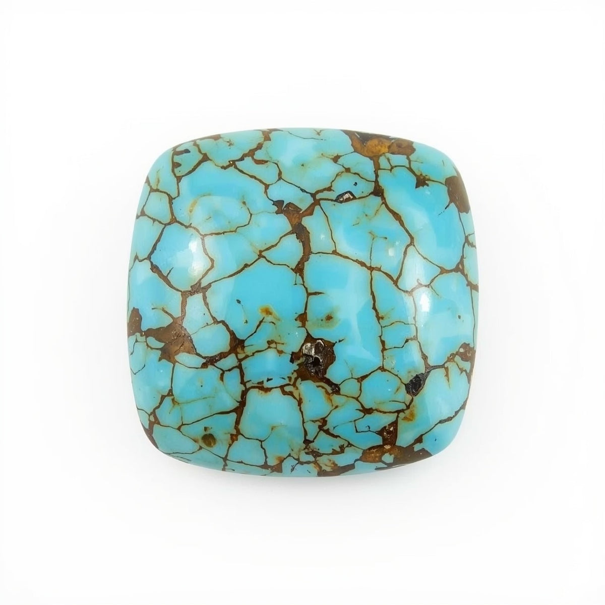 Turquoise 1PC Large 11x11 MM Cushion Cabochon Blue Splendid semi Precious Semi Precious Gemstone