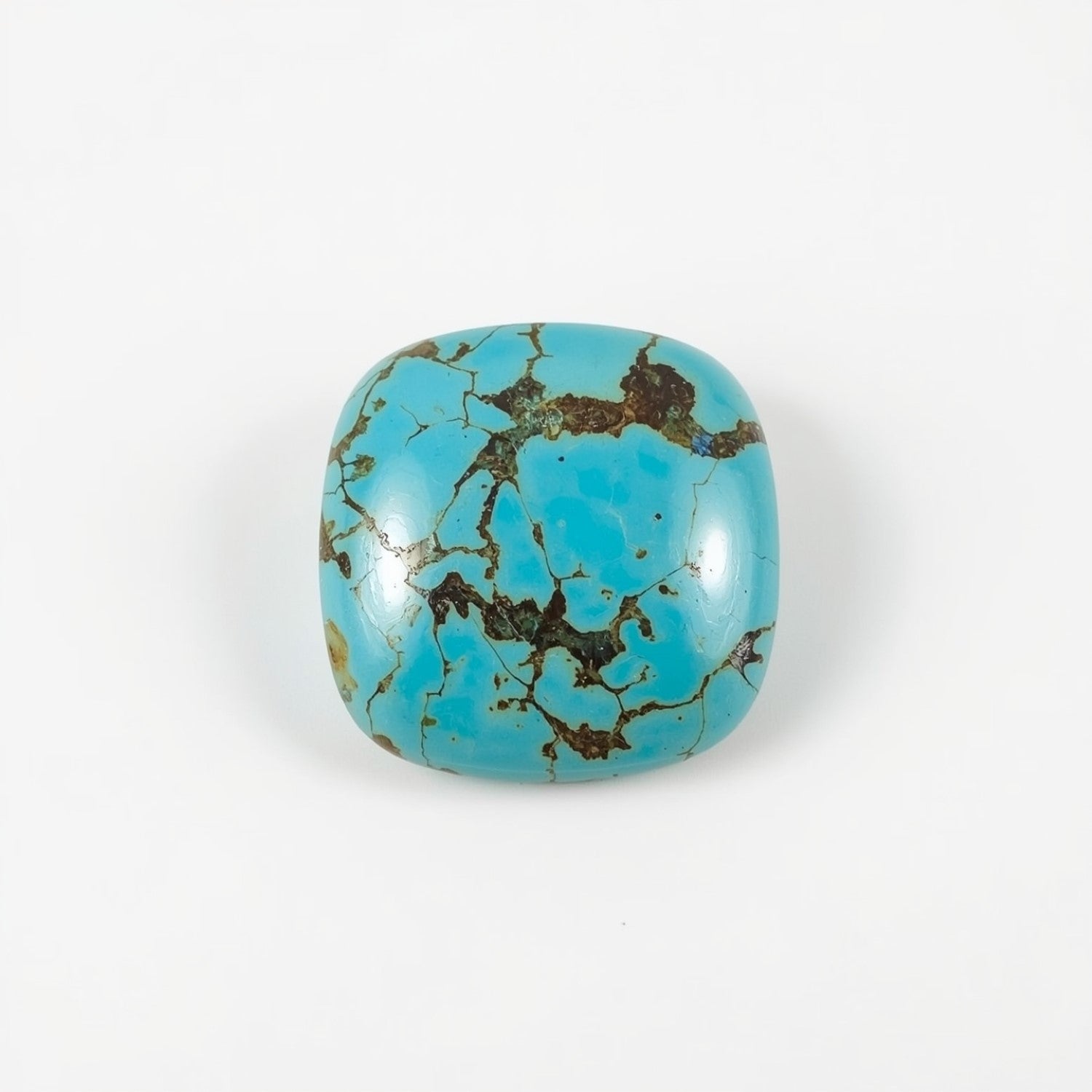 Turquoise 10PC Tiny 4x4 MM Cushion Cabochon Blue Genuine semi Precious Loose Gemstones Hoofdafbeelding