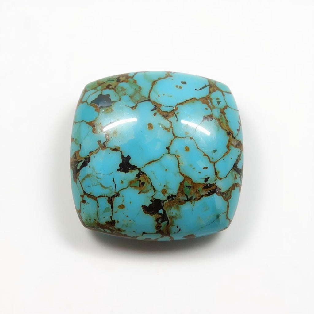 Turquoise 1PC Tiny 6x6 MM Cushion Cabochon Blue Pure semi Precious Precious Gemstone