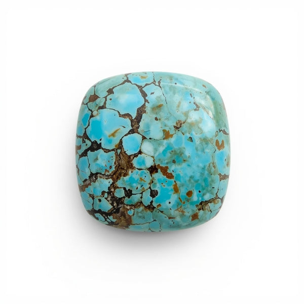 Turquoise 1PC Small 7x7 MM Cushion Cabochon Blue Fiery semi Precious Gems