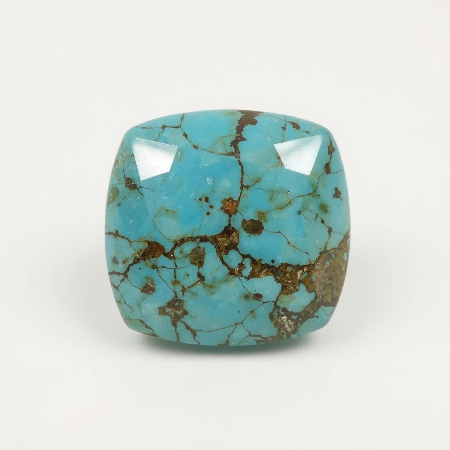 Turquoise 1PC Small 7x7 MM Cushion Cabochon Blue Fiery semi Precious Gems