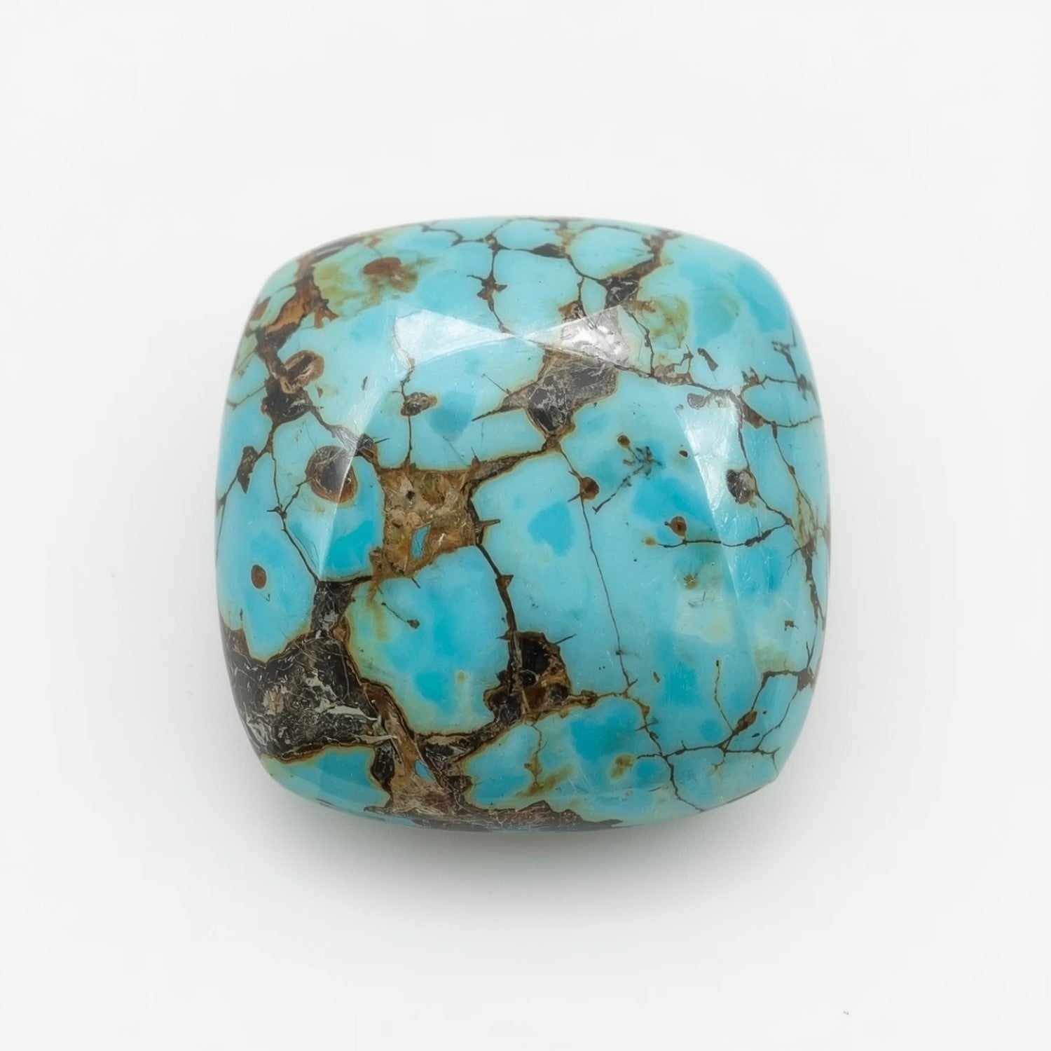 Türkis 1PC Kleiner 8x8 MM Kissen Cabochon Blau Brillant Halbedelsteine Lose Edelsteine Hauptbild