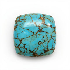 Turquoise 1PC Medium 9x9 MM Cushion Cabochon Blue Sparkling semi Precious Loose Gemstone