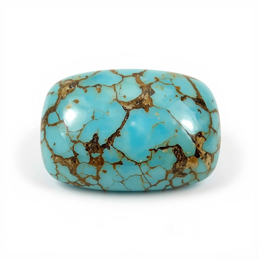 Turquoise 1PC Large 10x12 MM Emerald Cabochon Blue Luster semi Precious Precious Gemstone