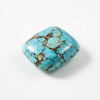 Turquoise 1PC Large 10x12 MM Emerald Cabochon Blue Luster semi Precious Precious Gemstone