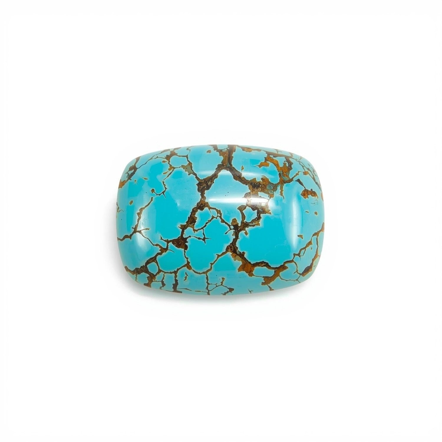 Turquoise 1PC Small 6x8 MM Emerald Cabochon Blue Superior semi Precious Semi Precious Gemstone Immagine principale del prodotto