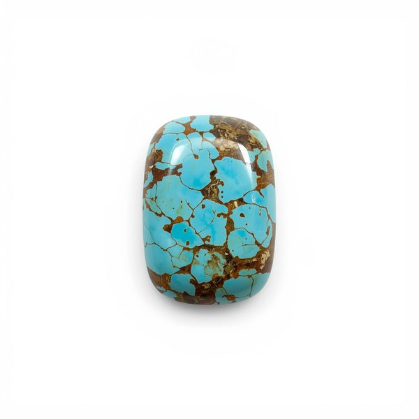 Turquoise 1PC Medium 8x10 MM Emerald Cabochon Blue Sparkling semi Precious Loose Gemstone