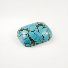 Turquoise 1PC Medium 8x10 MM Emerald Cabochon Blue Sparkling semi Precious Loose Gemstone