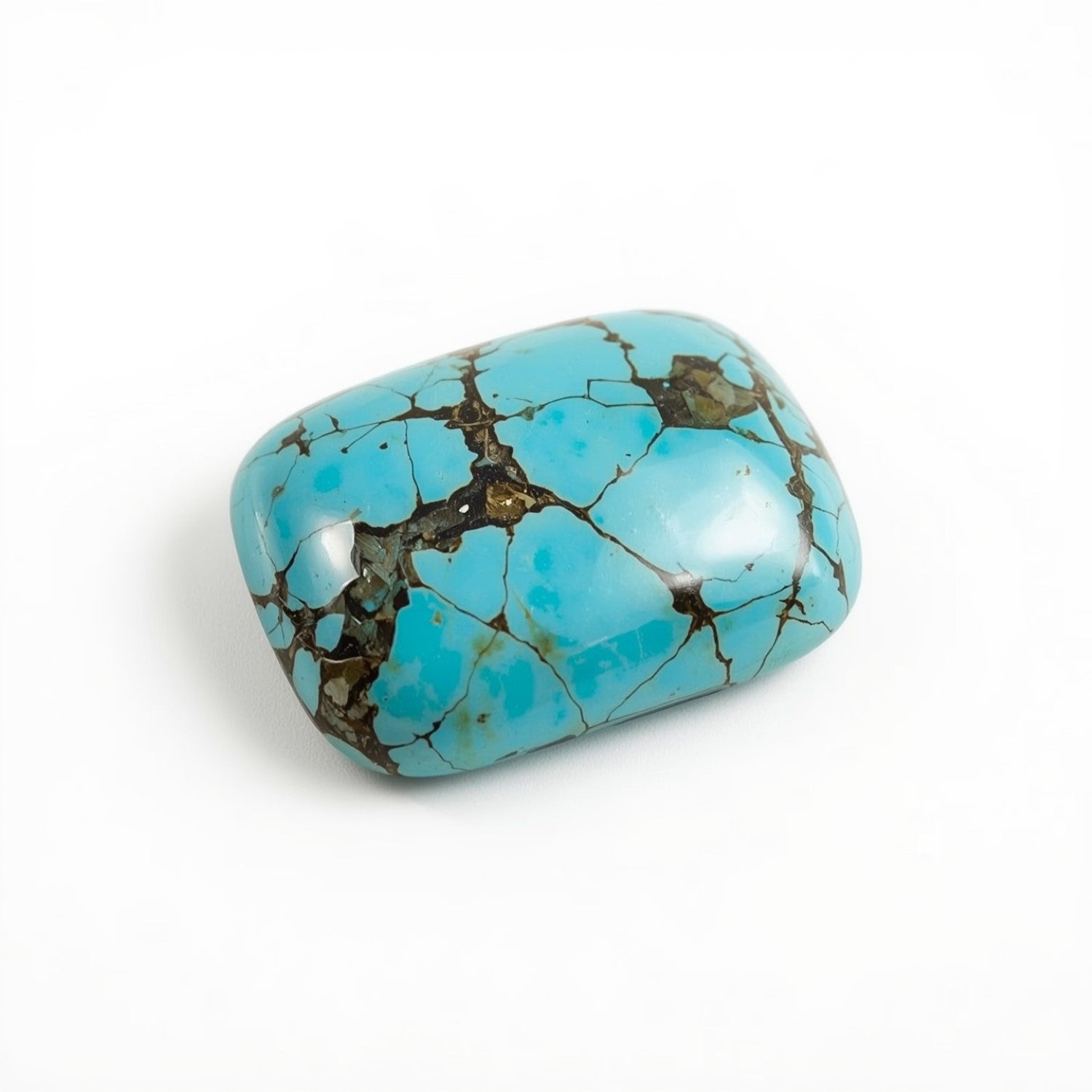 Türkis 1PC Großer 8x12 MM Smaragd Cabochon Blau Prächtiger Halbedelstein Hauptbild