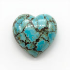 Turquoise 1PC Large 10x10 MM Heart Cabochon Blue Superior semi Precious Semi Precious Gemstone