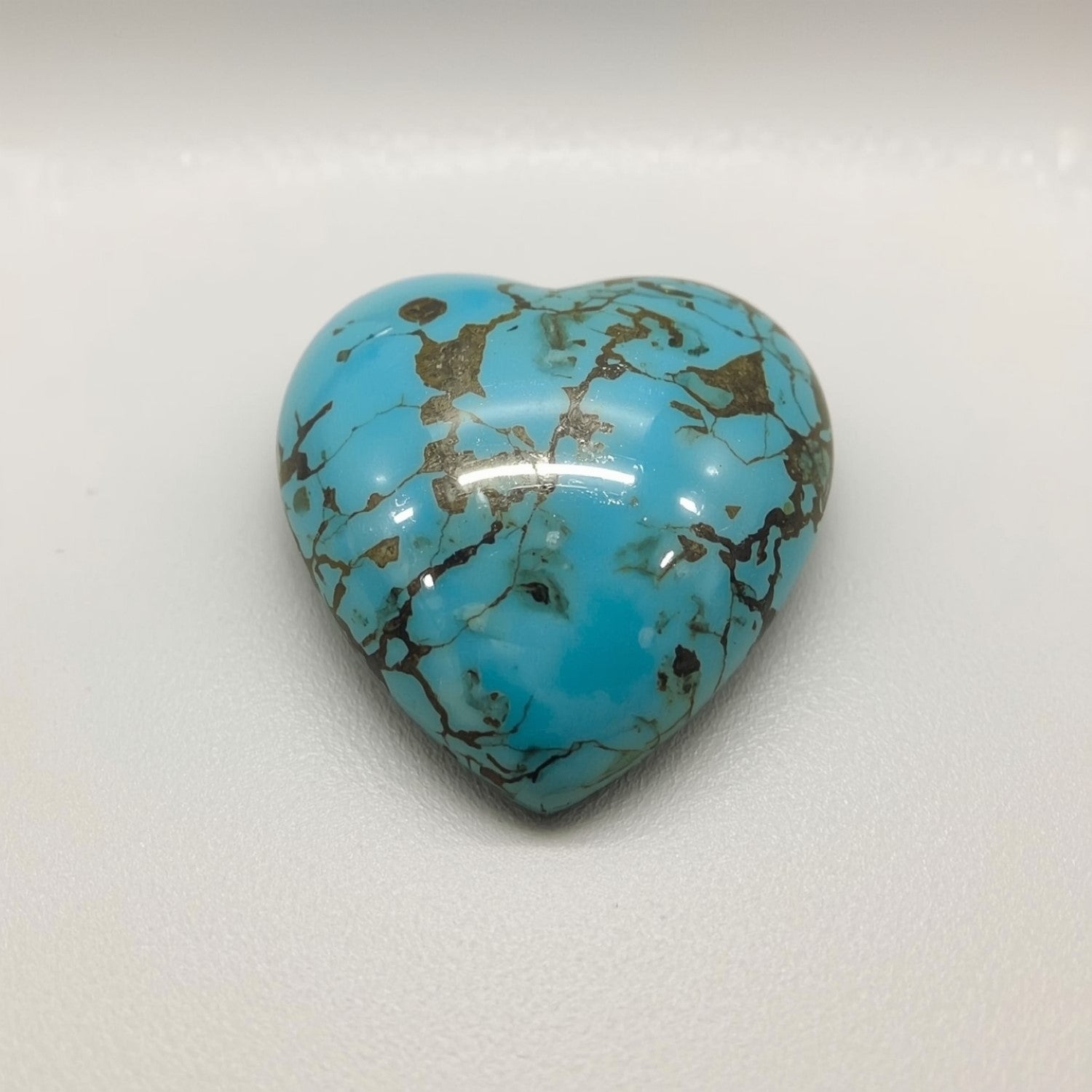 Turquoise 1PC Large 11x11 MM Heart Cabochon Blue Pure semi Precious Precious Gemstone