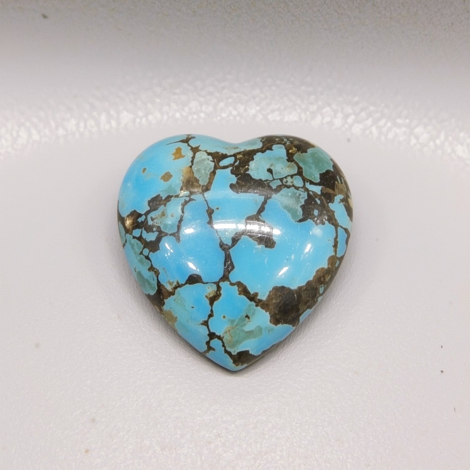 Turquoise 10PC Tiny 4x4 MM Heart Cabochon Blue Lustrous semi Precious Semi Precious Gemstone