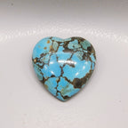 Turquoise 10PC Tiny 4x4 MM Heart Cabochon Blue Lustrous semi Precious Semi Precious Gemstone