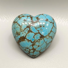 Turquoise 10PC Tiny 5x5 MM Heart Cabochon Blue Shine semi Precious Precious Gemstone
