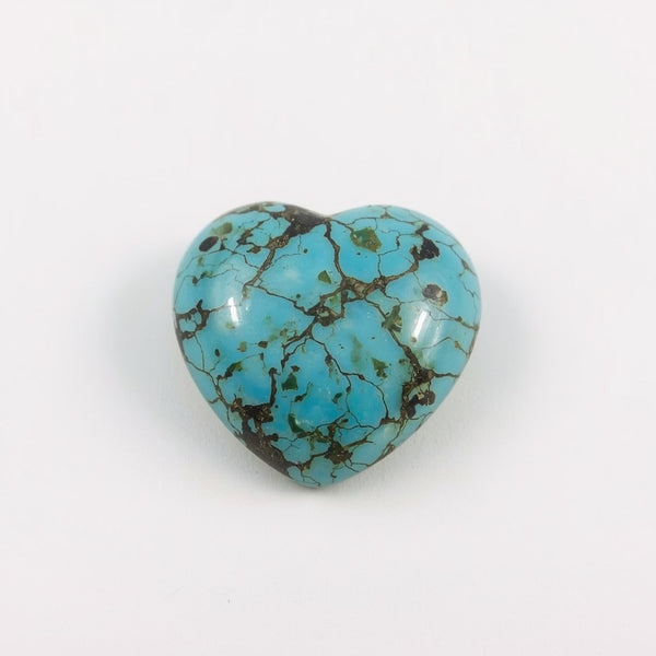 Turquoise 1PC Tiny 6x6 MM Heart Cabochon Blue Fine semi Precious Gems