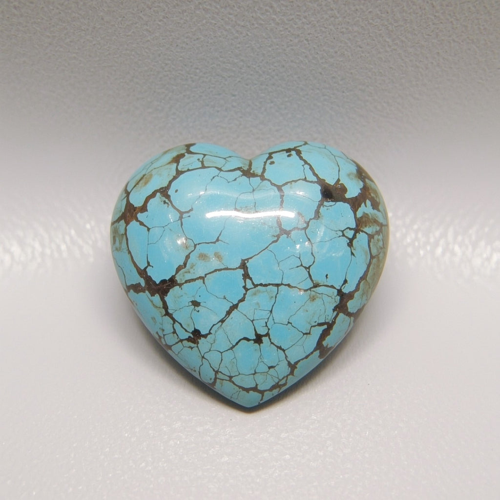 Turquoise 1PC Tiny 6x6 MM Heart Cabochon Blue Fine semi Precious Gems
