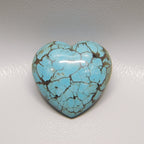 Turquoise 1PC Tiny 6x6 MM Heart Cabochon Blue Fine semi Precious Gems