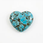Turquoise 1PC Small 7x7 MM Heart Cabochon Blue High-Quality semi Precious Loose Gems