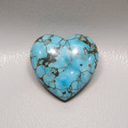 Turquoise 1PC Small 7x7 MM Heart Cabochon Blue High-Quality semi Precious Loose Gems