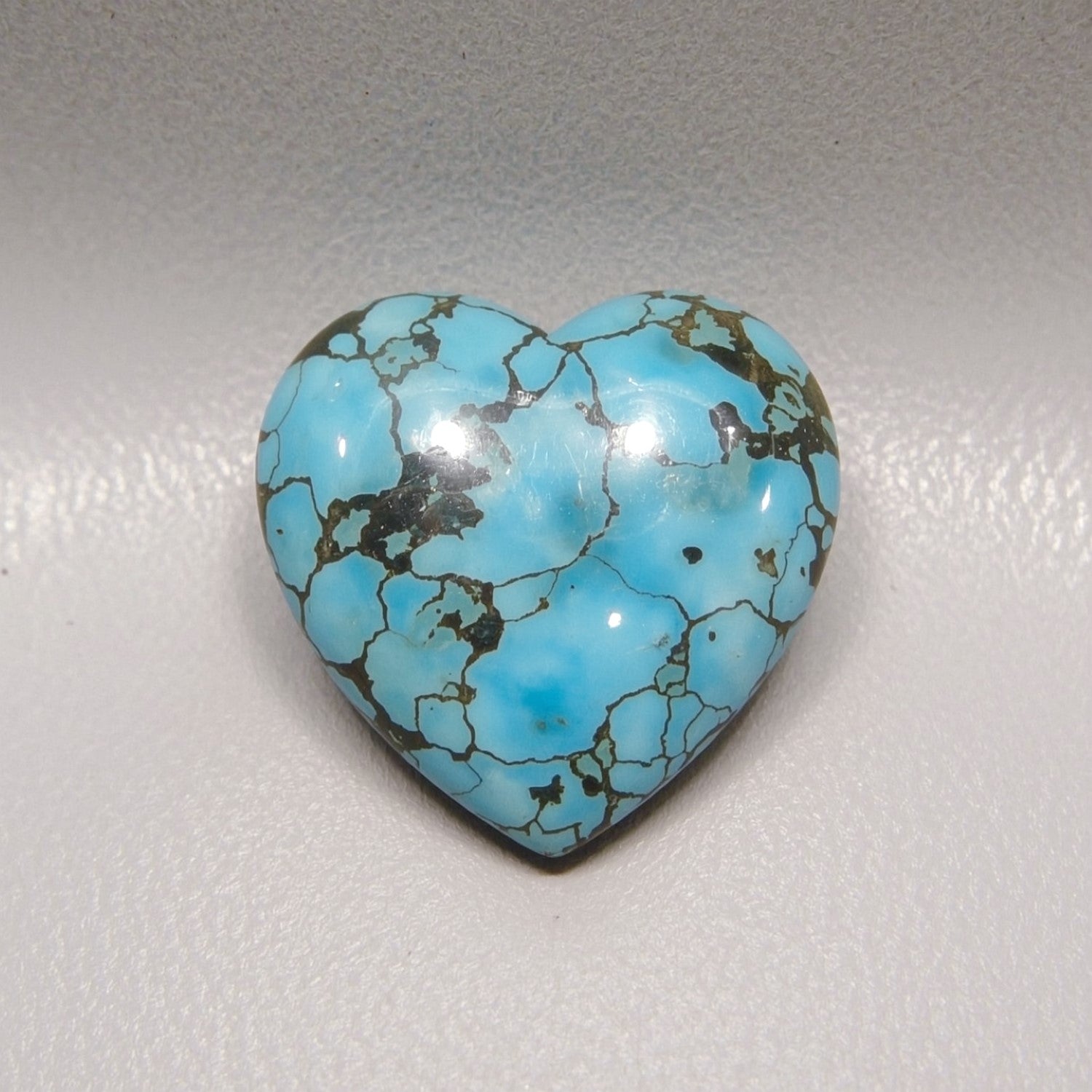 Turquoise 1PC Small 7x7 MM Heart Cabochon Blue High-Quality semi Precious Loose Gems