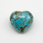 Turquoise 1PC Small 8x8 MM Heart Cabochon Blue Natural semi Precious Loose Gemstone