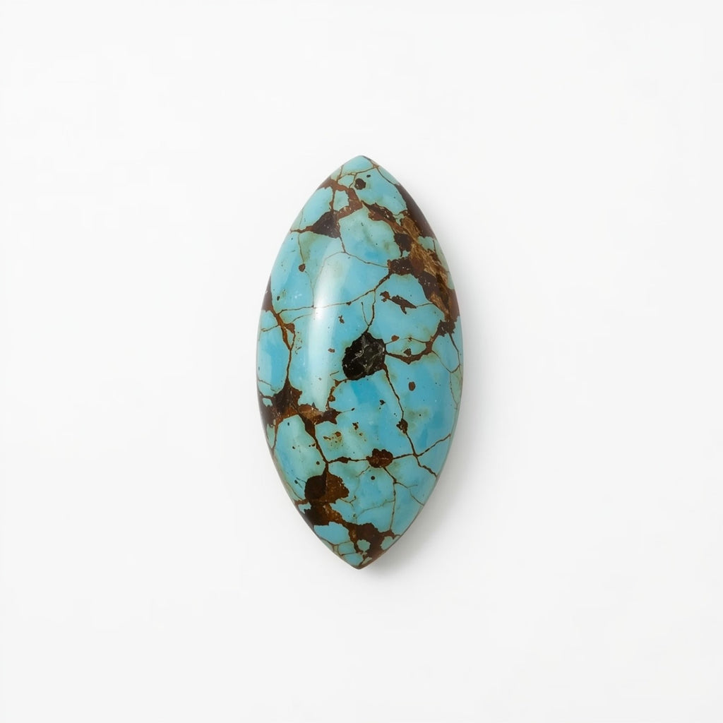 Turquoise 10PC Tiny 3x6 MM Marquise  Cabochon Blue Polished semi Precious Loose Gems