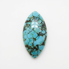 Turquoise 1PC Small 5x10 MM Marquise  Cabochon Blue Luster semi Precious Loose Gemstones