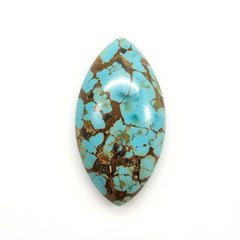 Turquoise 1PC Medium 7x14 MM Marquise  Cabochon Blue Shine semi Precious Precious Gemstone