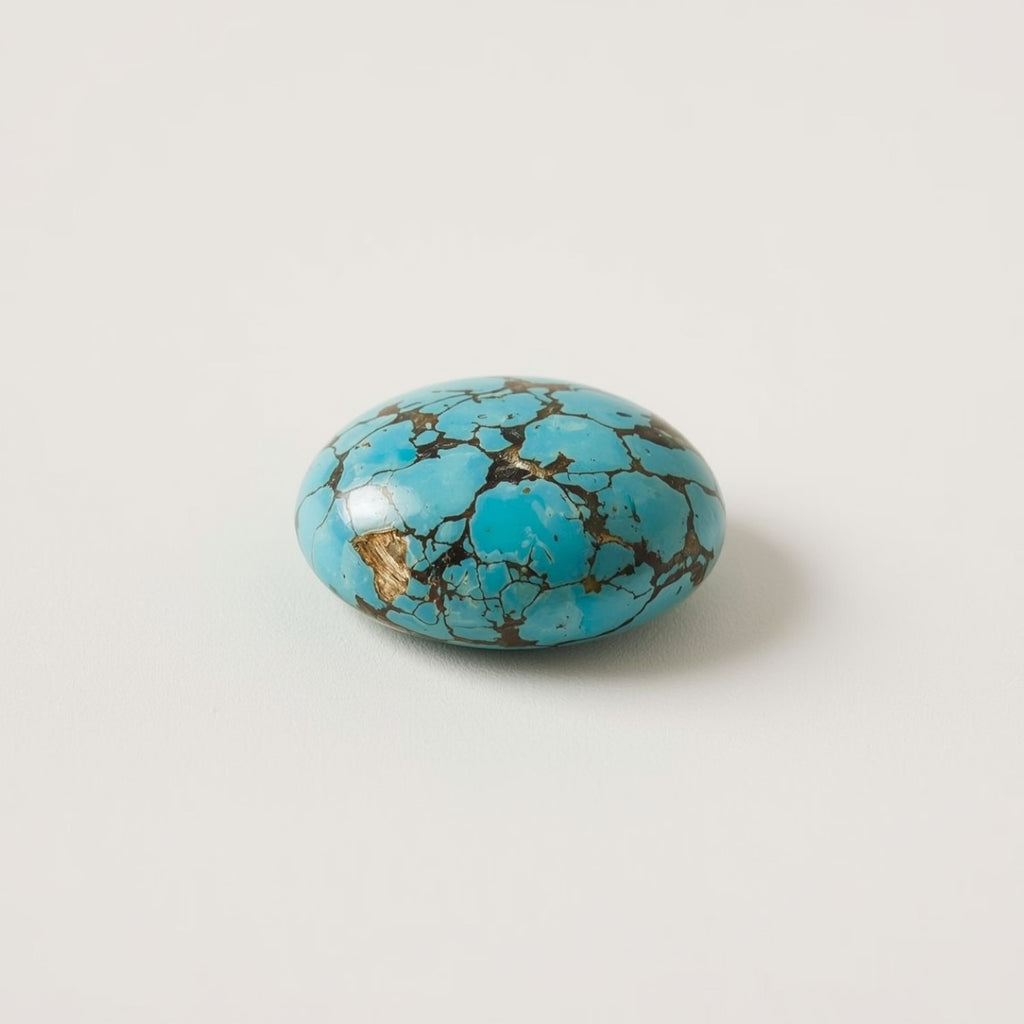 Turquoise 1PC Tiny 5x7 MM Oval Cabochon Blue Sparkling semi Precious Gems