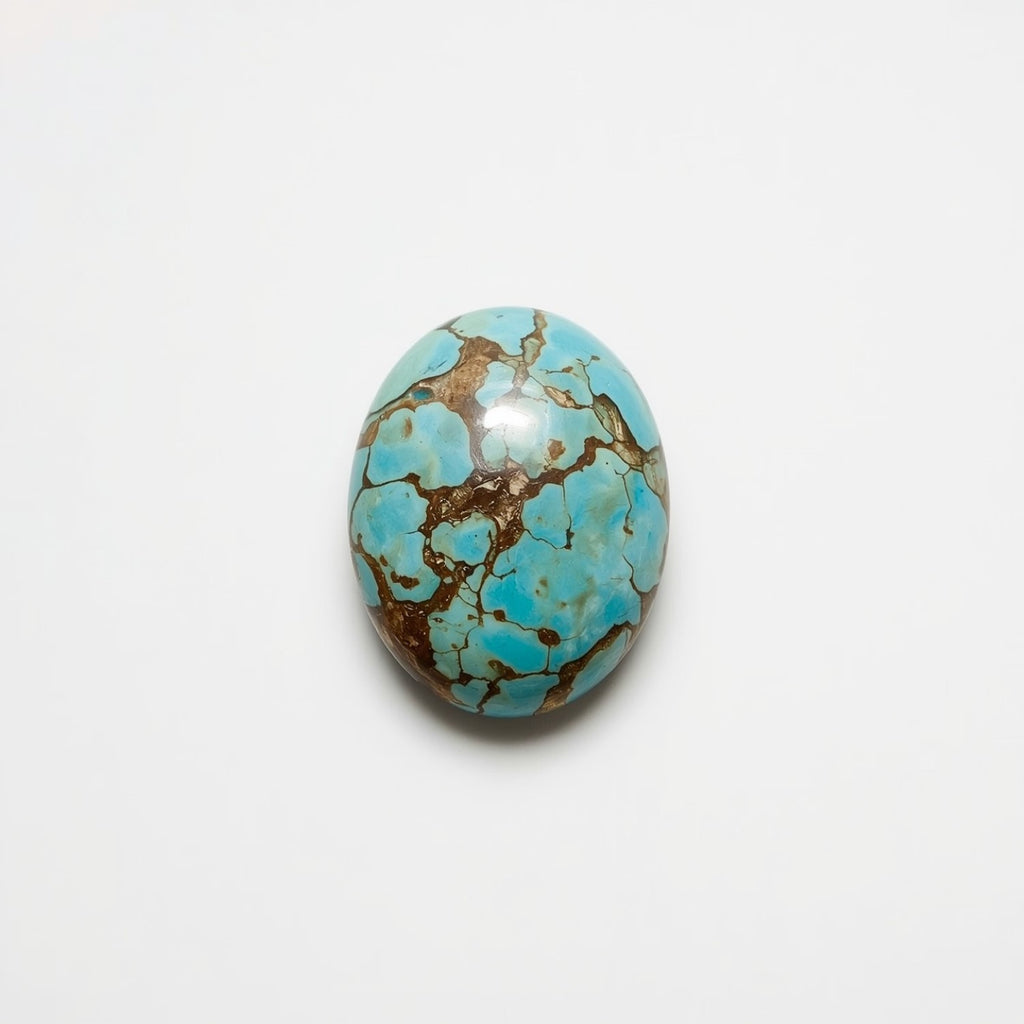 Turquoise 1PC Small 6x9 MM Oval Cabochon Blue Splendid semi Precious Loose Gemstone