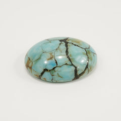 Turquoise 1PC Medium 7x10 MM Oval Cabochon Blue Lustrous semi Precious Semi Precious Gemstone