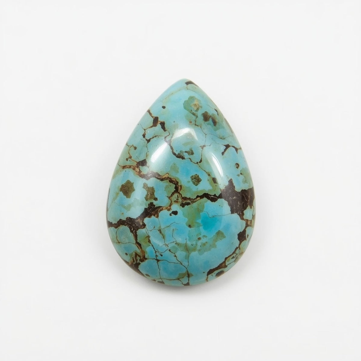 Turquoise 1PC Small 6x9 MM Pear Cabochon Blue High-Quality semi Precious Loose Gems