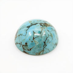 Turquoise 1PC Large 10x10 MM Round Cabochon Blue Genuine semi Precious Loose Gemstones