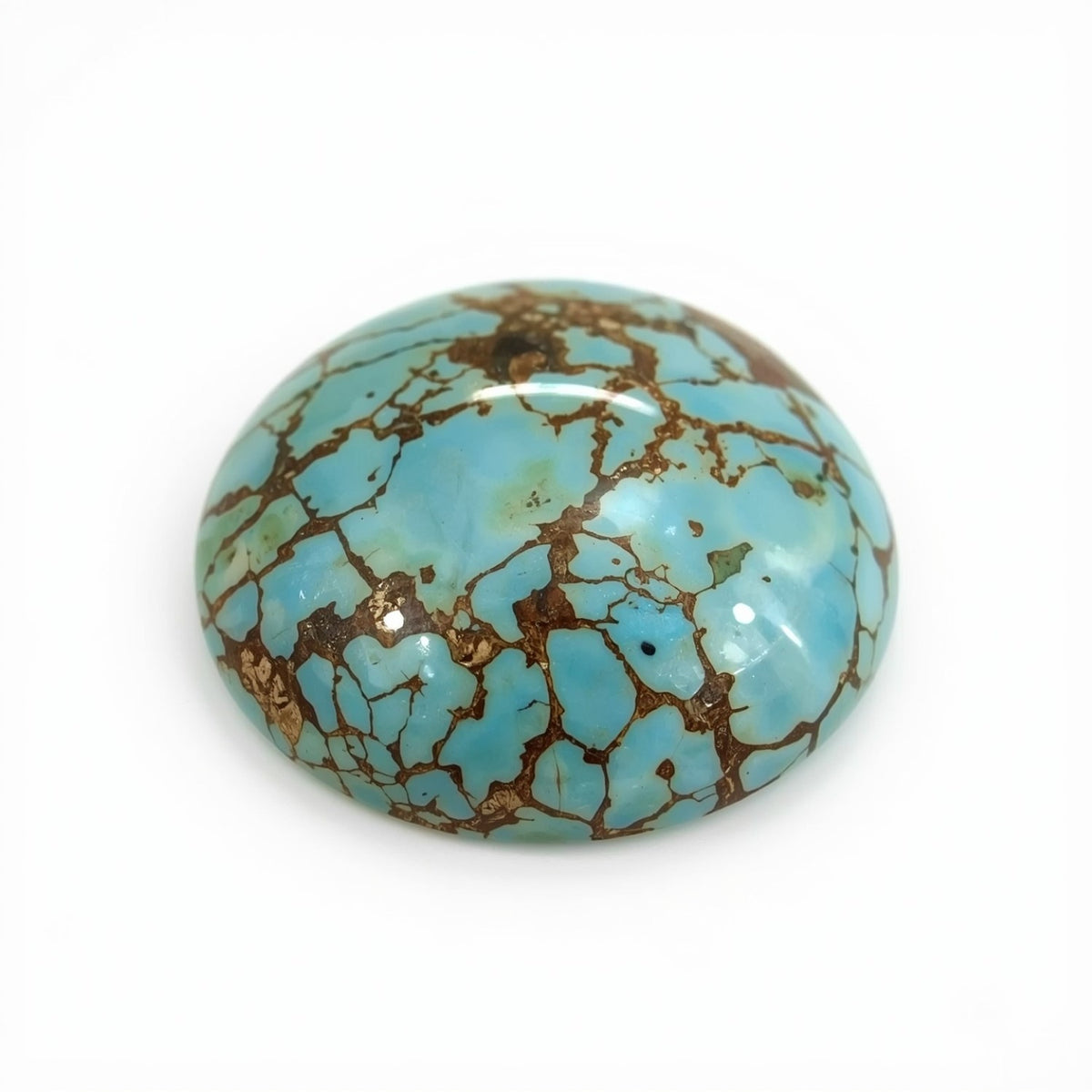 Turquoise 1PC Large 11x11 MM Round Cabochon Blue Superior semi Precious Semi Precious Gemstone