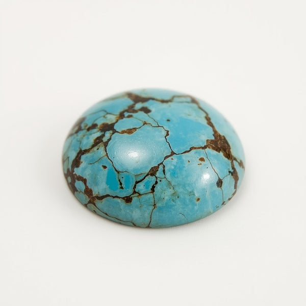 Turquoise 1PC Large 11x11 MM Round Cabochon Blue Superior semi Precious Semi Precious Gemstone