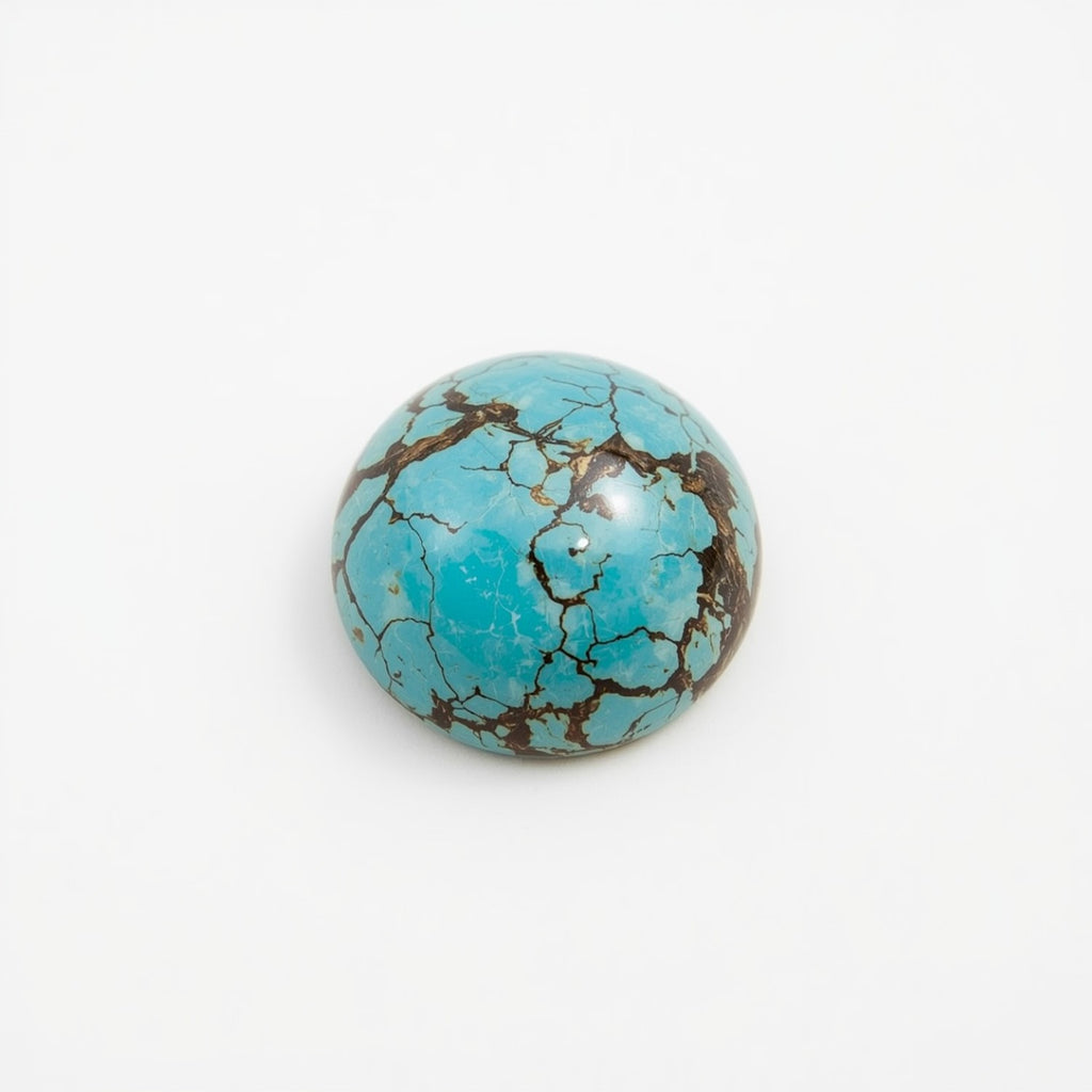 Turquoise 10PC Tiny 4x4 MM Round Cabochon Blue Luster semi Precious Loose Gemstones