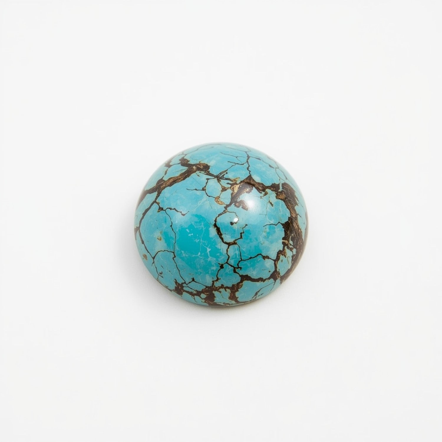 Turquoise 10PC Tiny 4x4 MM Round Cabochon Blue Luster semi Precious Loose Gemstones