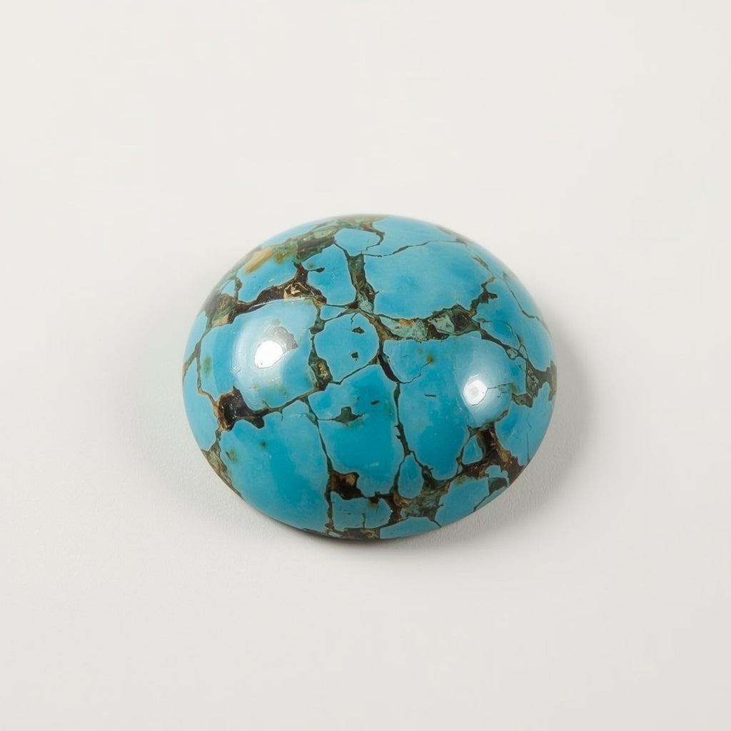 Turquoise 10PC Tiny 4x4 MM Round Cabochon Blue Luster semi Precious Loose Gemstones
