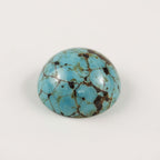 Turquoise 1PC Medium 9x9 MM Round Cabochon Blue Natural semi Precious Loose Gemstone