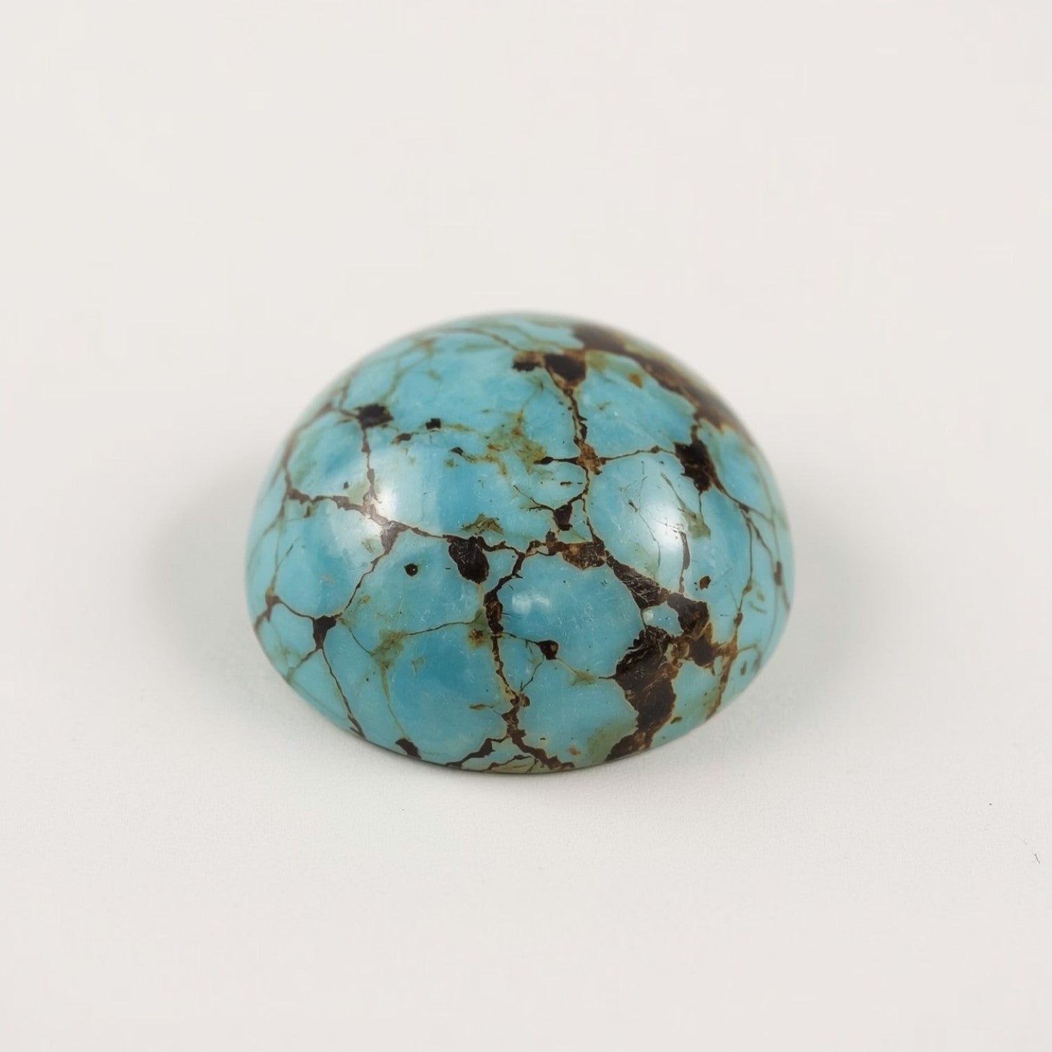 Turquoise 1PC Medium 9x9 MM Round Cabochon Blue Natural semi Precious Loose Gemstone