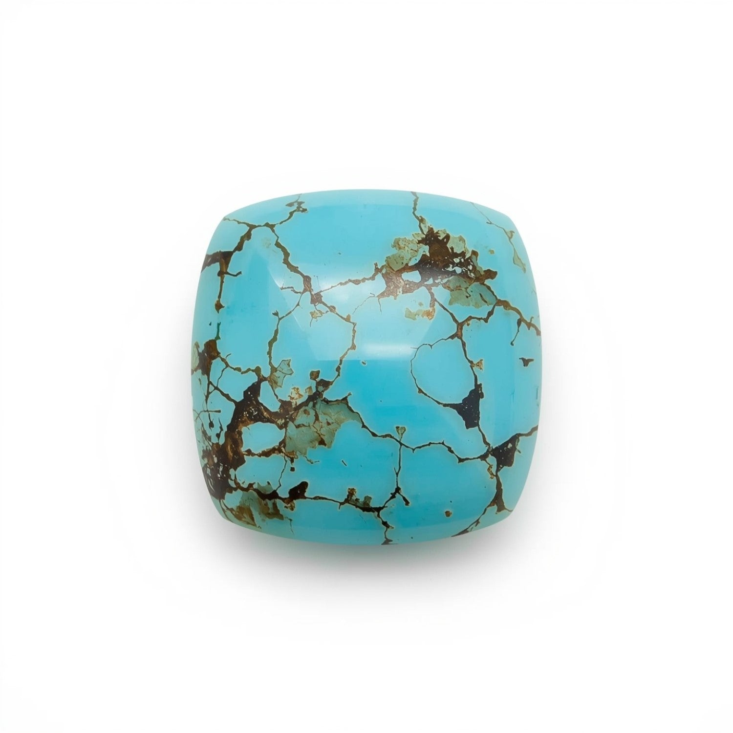 Turquoise 1PC Large 11x11 MM Square Cabochon Blue High-Quality semi Precious Loose Gemstones Huvudsaklig produktbild
