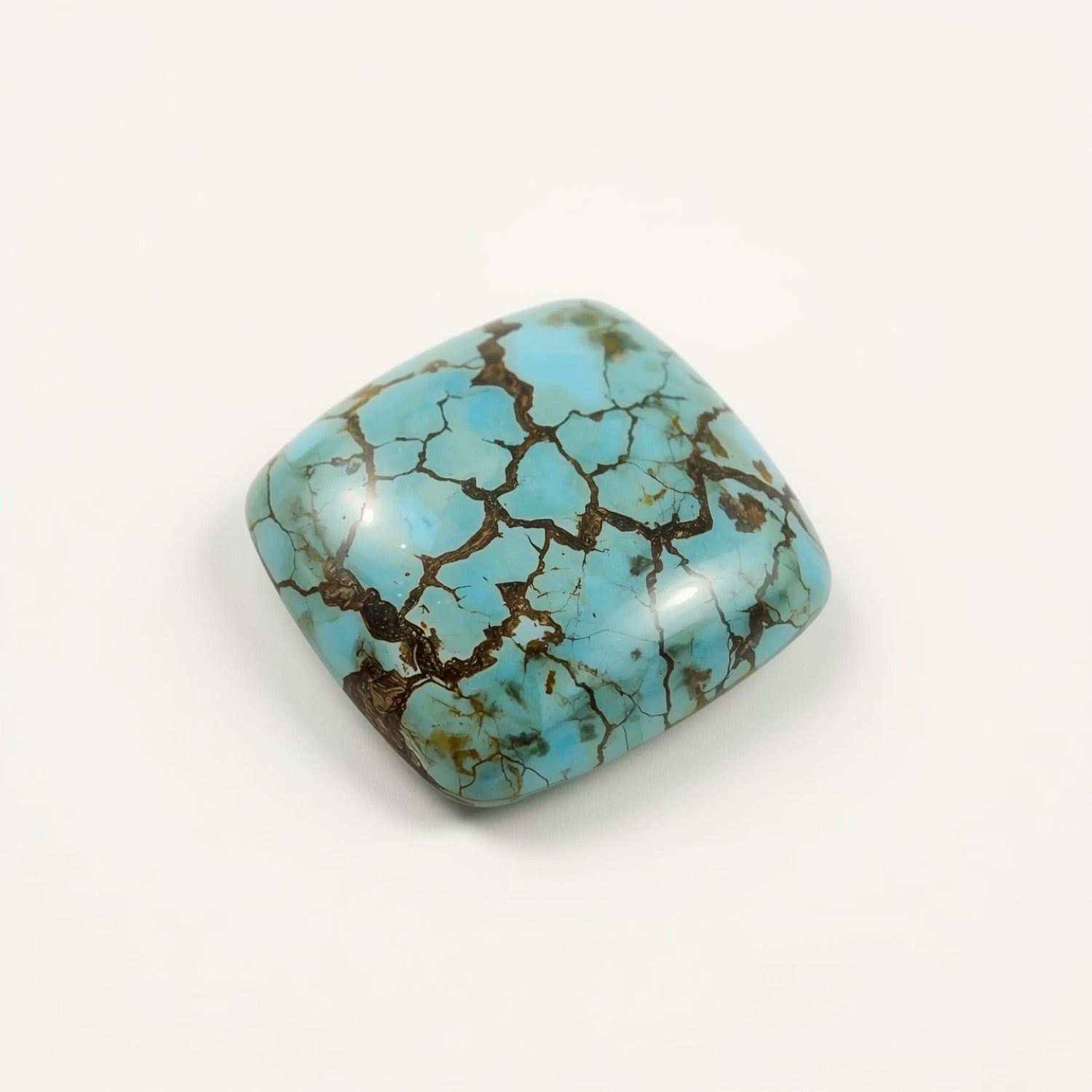 Turquoise 10PC Tiny 3x3 MM Square Cabochon Blue Brilliant semi Precious Loose Gems Secundaire afbeelding