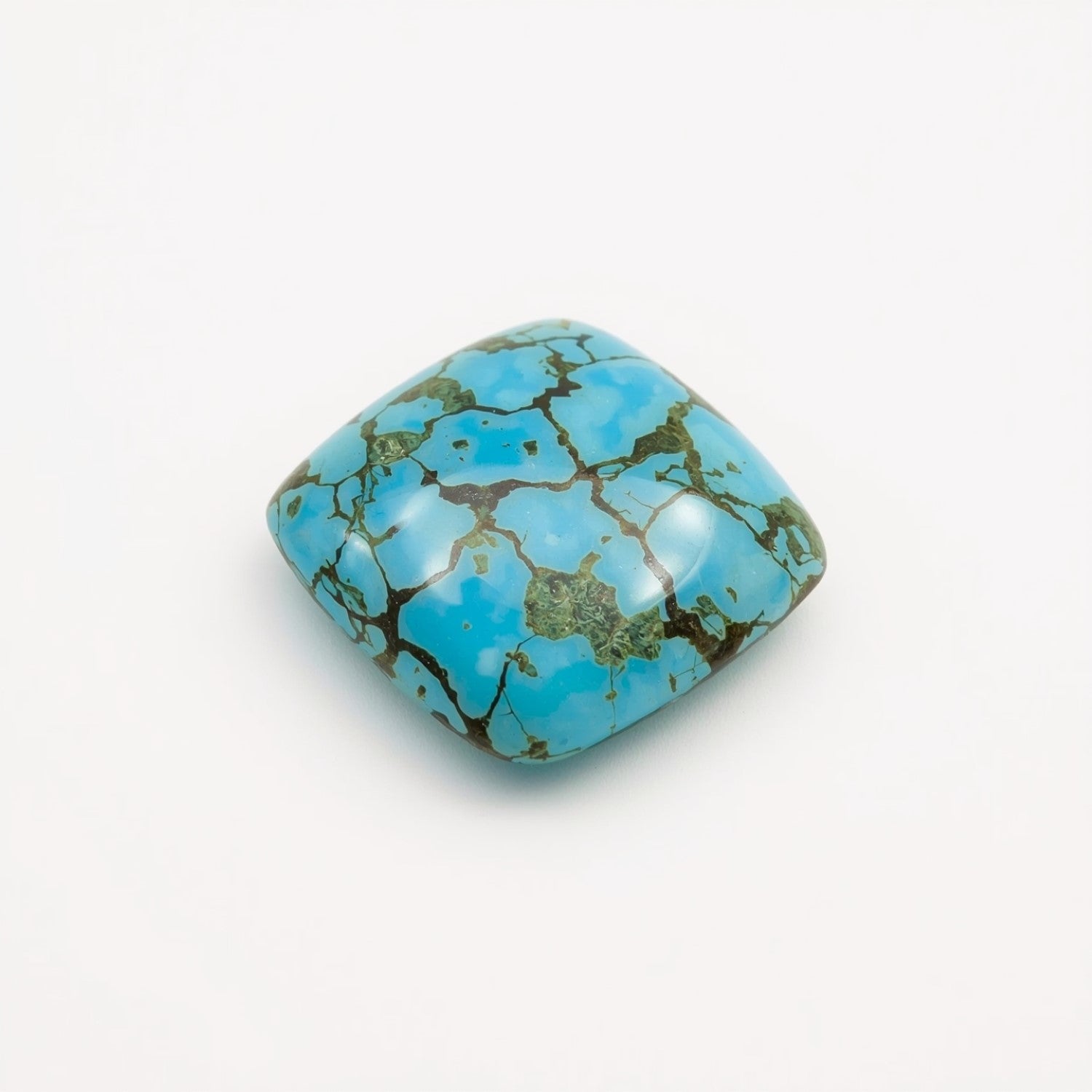 Turquoise 1PC Tiny 6x6 MM Square Cabochon Blue Splendid semi Precious Semi Precious Gemstone Sekundär produktbild