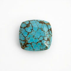 Turquoise 1PC Small 7x7 MM Square Cabochon Blue Luster semi Precious Precious Gemstone