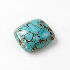 Turquoise 1PC Small 7x7 MM Square Cabochon Blue Luster semi Precious Precious Gemstone